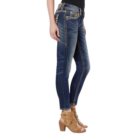 Rock Revival Ankle Skinny Braylee Jeans 24 - Picture 13 of 13